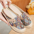 Summer women's cotton and linen specialty soft-soled shoes
