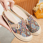 Summer women's cotton and linen specialty soft-soled shoes