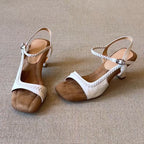 Summer ladies retro elegant style braided sandals