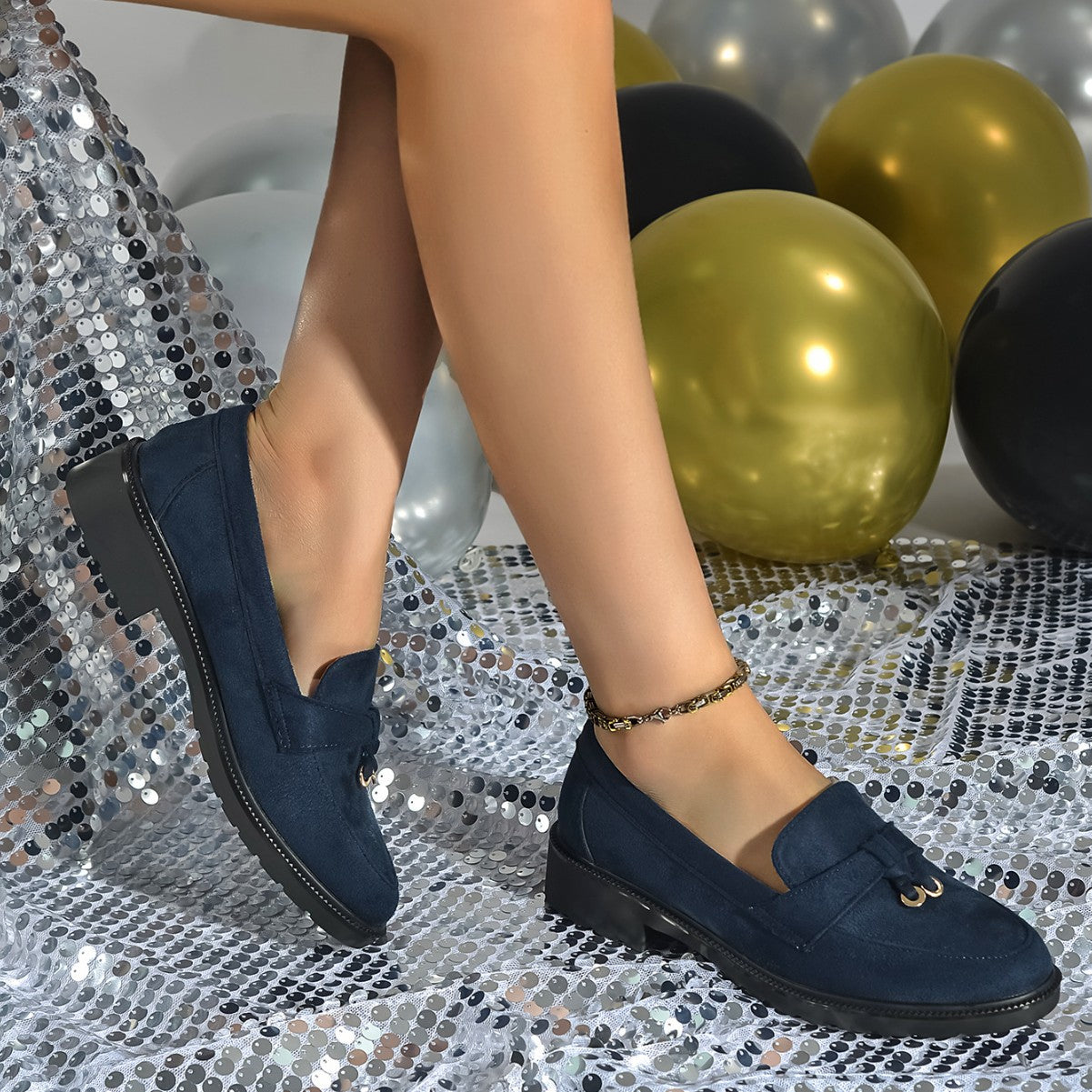 2026 Autumn Women's Thick Sole Thick Heel Comfortable Slip-on Casual Shoes
