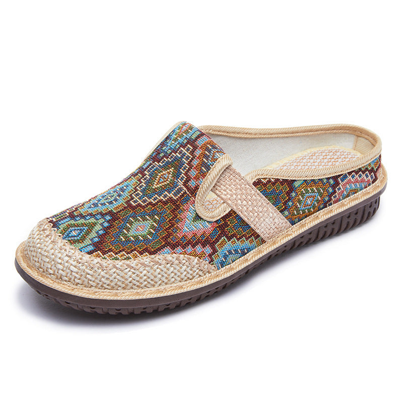 Summer women's cotton and linen specialty soft-soled shoes