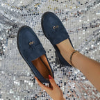 2026 Autumn Women's Thick Sole Thick Heel Comfortable Slip-on Casual Shoes