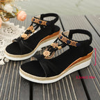 Stylish Summer Open-Toe Platform Sandals with Non-Slip Soles