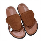 Hot Selling Women's Metallic Decorated Leather Flip Flop Sandals