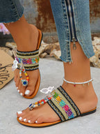 2026 ethnic style women’s flat sandals