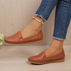 Hot selling women's floral casual flats